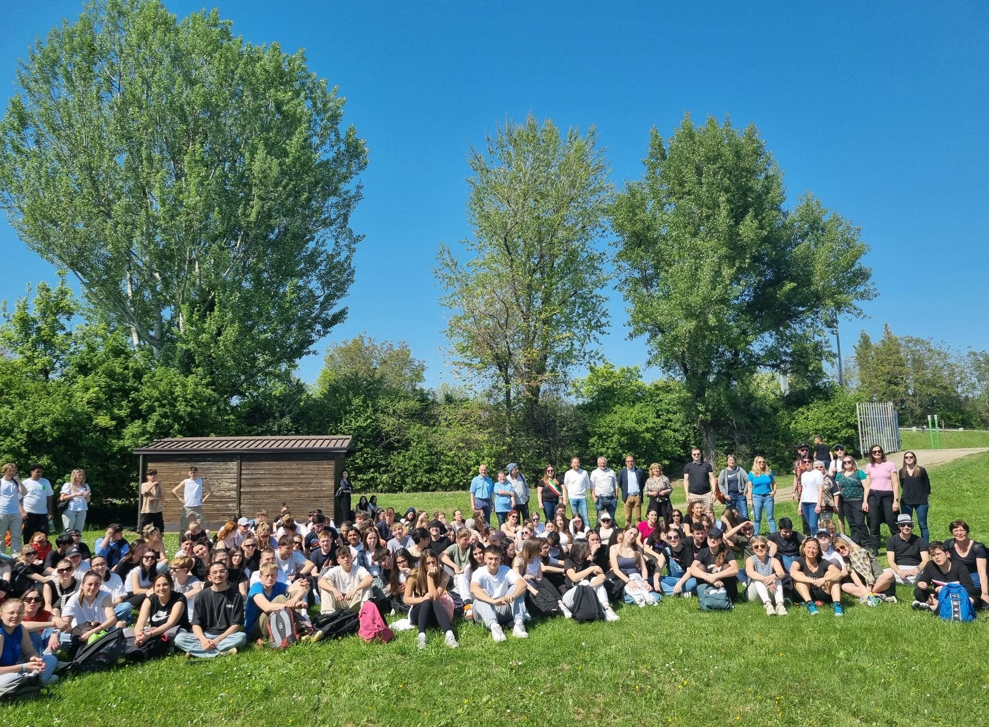 Giornata della Terra, 200 studenti dell’Erasmus in visita all’invaso di Castellarano grazie alla Bonifica dell’Emilia Centrale